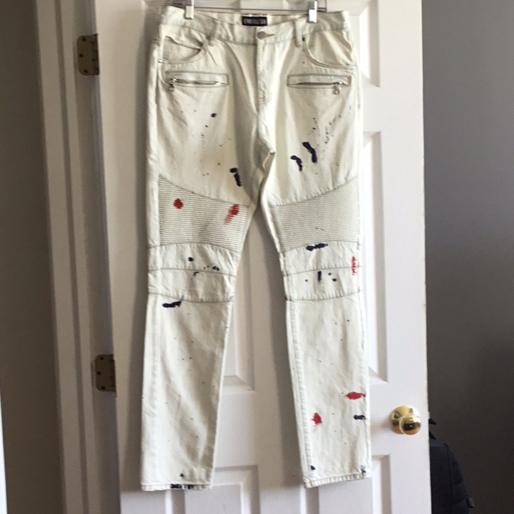 Men Embellish Jeans